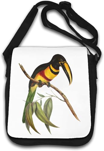 Toucan Aracari Bird Umhängetasche weiß von Generisch