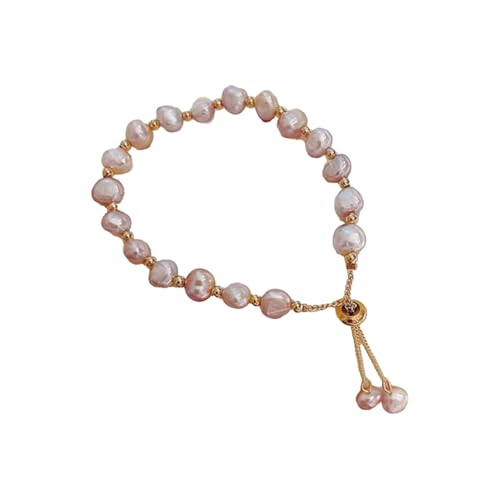 Trachten Armband Butterfly Glass Bracelet For Women Jade Bead Bracelet For Her Him Items Fitness Armband Android (Pink, One Size) von Generisch