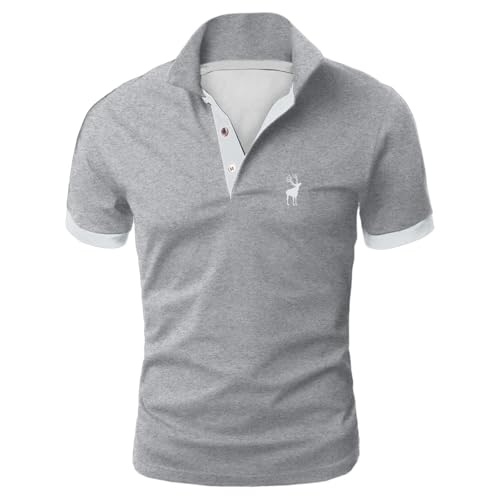 Trachten Poloshirt Herren Kurzarm Trachtenshirt Golf T Shirt Atmungsaktiv Leichtes Oktoberfest T-Shirt Regular Fit Freizeit Sommer Polohemd Kurzarm Männer von Generisch
