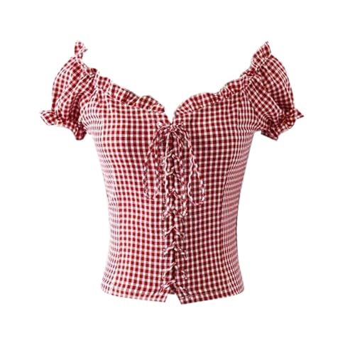 Trachtenbluse Damen Kariert Bluse Kurzarm Kurzarmhemd Damen Oktoberfest Outfit Traditionelle Taillierte Trachten Bluse Mit Stehkragen Herzknöpfen Trachten Oberteil Trachtenshirt Für Oktoberfest Tracht Trachtenbluse Damen Kariert Bluse Kurzarm Kurzarmhemd Damen Oktoberfest Outfit Traditionelle Taillierte Trachten Bluse Mit Stehkragen Herzknöpfen Trachten Oberteil Trachtenshirt Für Oktoberfest Tracht von Generisch