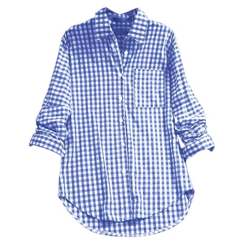 Trachtenhemd Damen kariert große größen, Kariertes Bluse Hemdbluse Baumwolle Leinen Karohemd Knopfleiste Langarm Oktoberfest Bluse Flanellhemd Karo Tunika Casual V-Ausschnitt Oberteile Tops Rot S Trachtenhemd Damen kariert große größen, Kariertes Bluse Hemdbluse Baumwolle Leinen Karohemd Knopfleiste Langarm Oktoberfest Bluse Flanellhemd Karo Tunika Casual V-Ausschnitt Oberteile Tops Rot S von Generisch