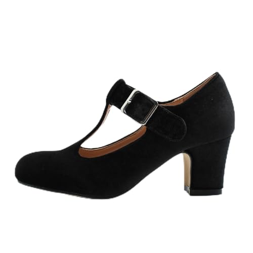 Trachtenschuhe Damen High Heels Pumps Brautschuhe Geschlossene Elegant Und Bequem Dirndl Schuhe Spangenpumps Tanzschuhe Breite Füße Brautschuhe Hochzeitsschuhe Absatzschuhe von Generisch