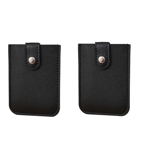 Trading Holder Album 2023 Pull Out Multi Slot Card Holder 2pcsPull Out Card Holder Small Wallet with Pull Out Credit Card Holder Stackable Leather RFID Blocking Bank Card Holder, Schwarz , von Generisch