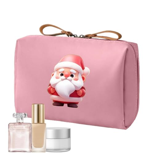 Tragbare Kulturtasche | Make-up-Tasche mit Weihnachtsmann-Muster, Make-up-Organizer, tragbare Geldbörsen, Weihnachts-Make-up-Pinsel-Organizer, , Refer to description, Unisex von Generisch