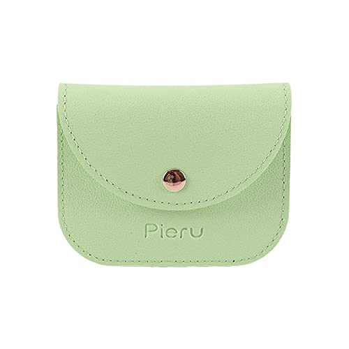Tragbare quadratische Geldbörse aus PU-Leder, Geldbörse, Kartenhalter, Schmuck-Organizer, kleine Schlüsseltasche, grün von Generisch