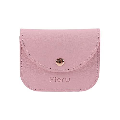 Tragbare quadratische Geldbörse aus PU-Leder, Geldbörse, Kartenhalter, Schmuck-Organizer, kleine Schlüsseltasche, rose von Generisch