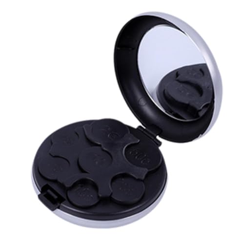 Tragbarer Münzorganizer, Mini-Münzspenderkoffer mit Spiegel, Hartschalenkoffer, kleine Münze für Sammler, Spac Geldsortierer von Generisch