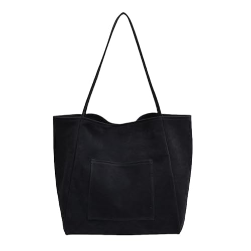 Tragetasche für Damen, Umhängetasche, College-Tragetasche, Lederhandtasche, Arbeitstasche Geldbörse, Leder-Schultertasche für Damen, blau, Einheitsgröße von Generisch