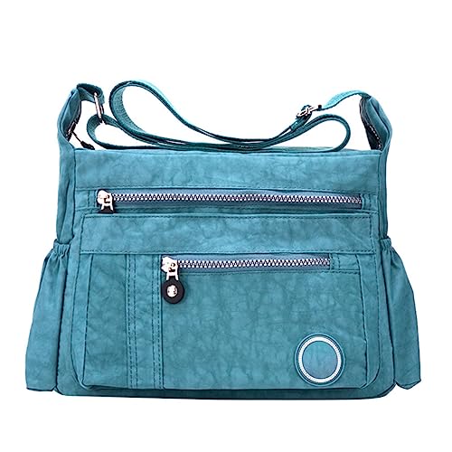 Tragetasche für Damen, elegant, leicht, lässig, Schultertasche, Geldbörse, Büchertasche, Handtaschen für Damen, Schultertaschen, grau, Einheitsgröße von Generisch