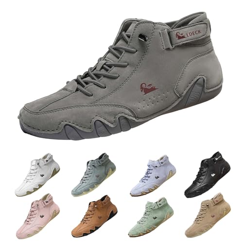 Trail Running Schuhe Herren Schuhe Herren Damen Unsex Sneaker Ergonomischer Wasserdichter Schmerzlindernder LederBarfußschuh Orthopädische Wanderschuhe Radschuhe von Generisch