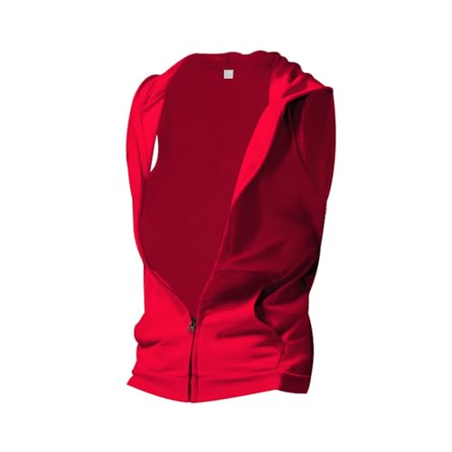 Trainingsjacke Herren Mit Kapuze, Hoodie Herren Baumwolle Slim Fit Kapuzenjacke Stretch Softshelljacke Atmungsaktive Weste Einfarbig Sweatjacke Sportlich Übergangsjacke Leichte Dünne Pullover von Generisch