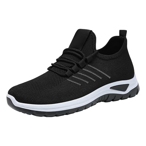 Trainingsschuhe Herren Fitnessstudio Herren Slip On Sneakers Mesh Atmungsaktiv Joggingschuhe Erhöhung Schlupfschuhe rutschfeste Sportschuhe Chunky Hallenschuhe Gedämpft Turnschuhe Atmungsaktiv von Generisch