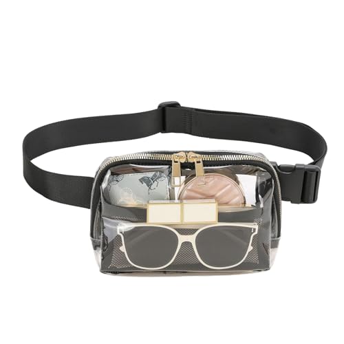 Transparente - Gürteltasche, transparente | Konzerttasche, Sport-Hüfttaschen wasserdicht, Outdoor-Gürteltasche, verstellbare Lauf-Brusttasche für Männer und Frauen von Generisch