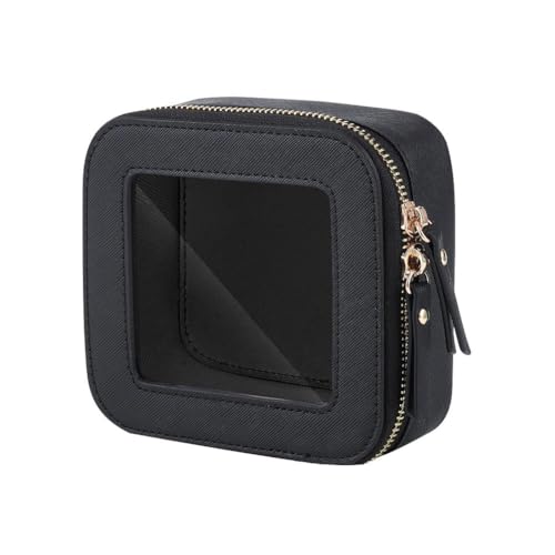 Transparente Make-up-Tasche, Mini-Make-up-Tasche für unterwegs, kleine Make-up-Tasche, Kosmetiktasche, Ledertasche, niedliche Make-up-Tasche, für Geldbörse, Make-up von Generisch