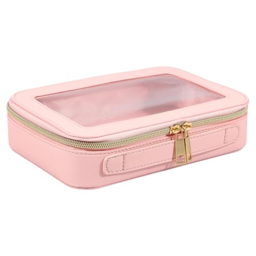 Transparente Make-up-Tasche – multifunktionale Reise-Kosmetiktasche, wasserdichter Make-up-Organizer mit Reißverschluss, transparente Make-up-Aufbewahrung für Frauen, kompakt und ideal für den von Generisch