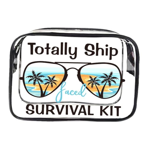 Transparente Make-up-Taschen mit Reißverschluss, transparente Reisetaschen für den,Klare PVC-Kosmetikbeutel mit Reißverschluss | Durchsichtige Kosmetiktaschen mit Reißverschluss, Reisetaschen f von Generisch