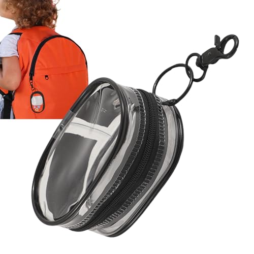 Transparente Münzgrundstücke | Clear Coinax Purse Earphone Bag | Transparentes Baby -Spazierbeutel | Kleine Münzbaus mit reibungslosen Reißverschlüssen zu Weihnachten, Abschluss, Geburtstag und Kinde von Generisch