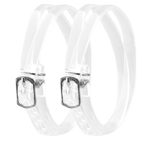 Transparente Schuhbänder für Damen, transparente Schnürsenkel, elegante Schuhbänder, Knöchelriemen, stabile sichere Schuhbänder für lose Schuhe, klassische spitze Zehen, verbessert von Generisch