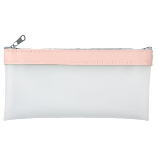 Transparentes Federmäppchen – transparentes Federmäppchen, Stifteetui mit großem Fassungsvermögen, Schreibwaren-Organizer-Tasche, wasserdichte durchsichtige Stiftebox, transparente Marker-Tasche für von Generisch