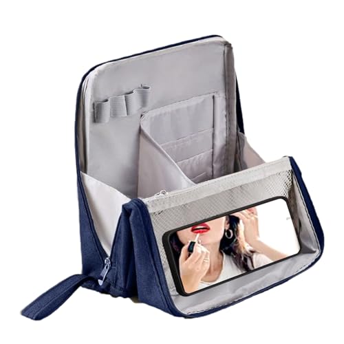 Travel Makeup Bags, Standing Large Capacity Pack Pencil Cases, 9.06x2.56x8.66 Inches Waterproof Container with Divider & Cosmetic Case, Toiletry Organizer for Stationery Bathroom von Generisch