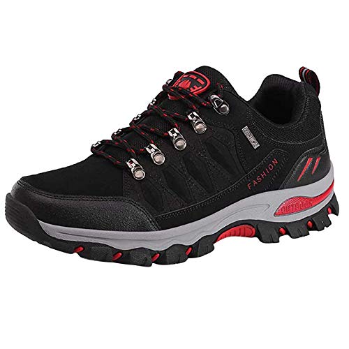 Treckingschuhe-Herren Breite Füße Wasserdicht Trailrunning Schuhe Trekkingschuhe Sommer Leichte Camping Wanderstiefel Wanderschuhe Hiking Atmungsaktiv Outdoor Rutschfest Bergschuhe Herrenschuhe von Generisch