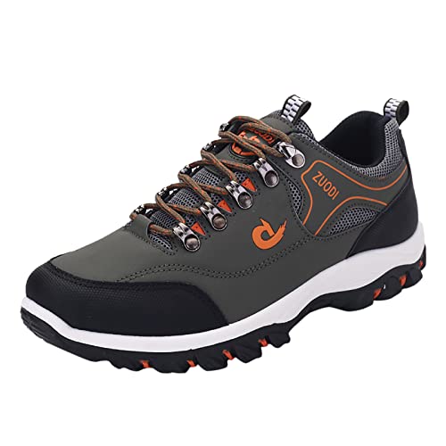 Treckingschuhe-Herren: Leichte Weit Bequemer Trekking Outdoor Schuhe Wanderschuhe Rutschfeste Schwarz Atmungsaktiv Wandern Kletterschuhe Bergschuhe Wasserdicht Sommer Trekkingschuhe Hiking Schuhe von Generisch