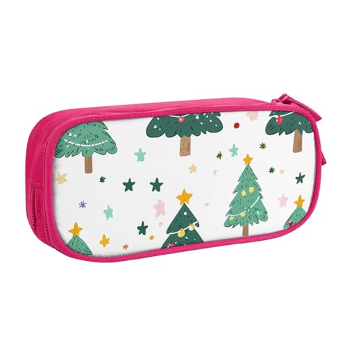 Tree Star Federmäppchen für Jungen und Mädchen, Weihnachten, große Stifttasche, Schreibtisch-Organizer, Federmäppchen für Schule, Büro, Make-up-Tasche mit Reißverschluss, blau, 21x5x10.5cm von Generisch