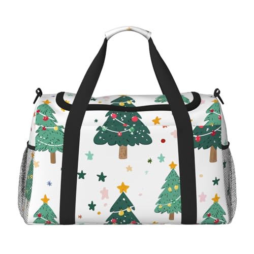 Tree Star Reisetasche für Weihnachten, Fitnessstudio, Übernachtung, Wochenendtasche für Männer und Frauen, leichtes Handgepäck für Workout, Urlaub von Generisch