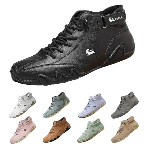 Trekking Schuhe Schuhe Herren Damen Unsex Sneaker Ergonomischer Wasserdichter Schmerzlindernder LederBarfußschuh Orthopädische Wanderschuhe Wattschuhe von Generisch