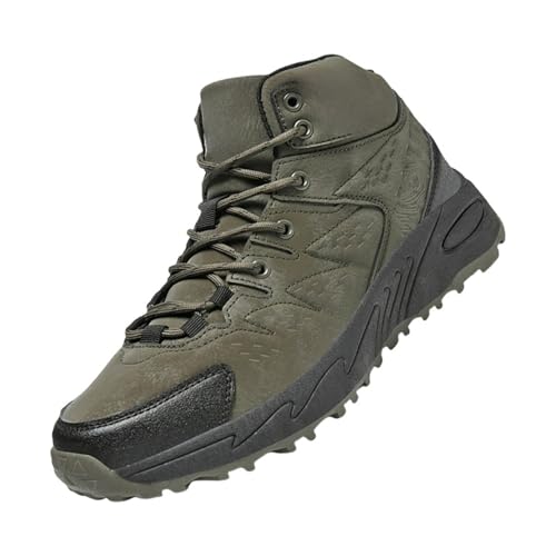 Trekkingschuhe Herren 43 Knöchelhoch rutschfest Wanderschuhe Outdoor Turnschuhe Weich Leicht Joggingschuhe Funky Basketballschuhe mit Gummisohlen Outdoorschuhe Bequeme Sneaker Modische Freizeitschuhe von Generisch