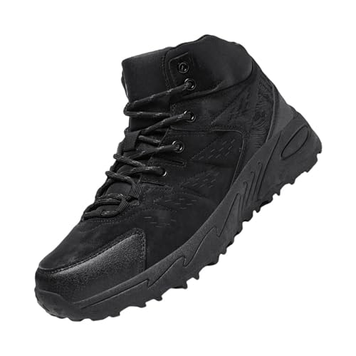 Trekkingschuhe Herren 43 Knöchelhoch rutschfest Wanderschuhe Outdoor Turnschuhe Weich Leicht Joggingschuhe Funky Basketballschuhe mit Gummisohlen Outdoorschuhe Bequeme Sneaker Modische Freizeitschuhe von Generisch
