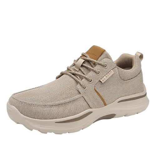 Trekkingschuhe Herren Blau Walkingschuhe Große Größe Sportschuhe Atmungsaktive Joggingschuhe Breite Füße Wanderhalbschuhe rutschfest Freizeitschuhe Leicht Bequem Einzelneschuhe Einfarbig von Generisch