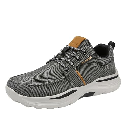 Trekkingschuhe Herren Blau Walkingschuhe Große Größe Sportschuhe Atmungsaktive Joggingschuhe Breite Füße Wanderhalbschuhe rutschfest Freizeitschuhe Leicht Bequem Wanderschuhe Einfarbig von Generisch