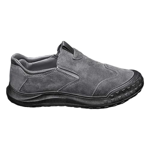 Trekkingschuhe Herren Ohne Schnürsenkel, Wanderschuhe Herren Leicht, Sportschuhe rutschfest Sneaker Leichtgewichts Freizeitschuhe Elegant Walkingschuhe Flach Fitnessschuhe Weich Halbschuhe von Generisch