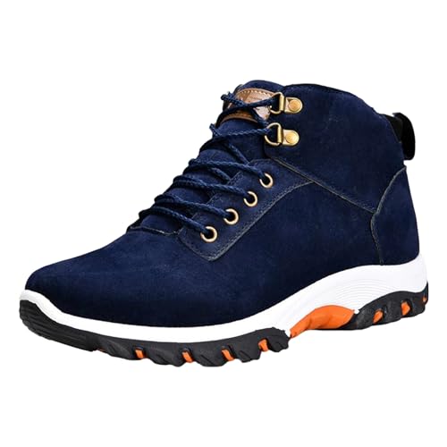 Trekkingschuhe Herren Wasserdicht Hoch Schneestiefel mit Warm Gefüttert Snowboots Rutschfeste Wanderstiefel Baumwolle Winterstiefel Thermal Schnürstiefel Outdoors Wanderschuhe für Camping von Generisch