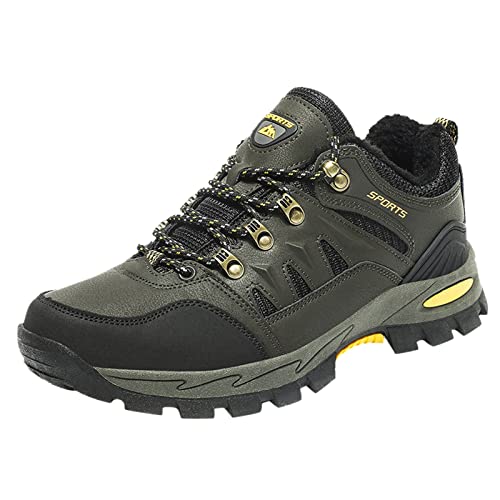 Trekkingschuhe Low-Top, Wanderschuhe Herren Damen, Outdoor-Knöchelunterstützung, Atmungsaktive Hiking-Trails-Schuhe, Sneaker Sicherheitsschuhe Leicht Stahlkappenschuhe Anti-Smashing Anti-Piercing von Generisch