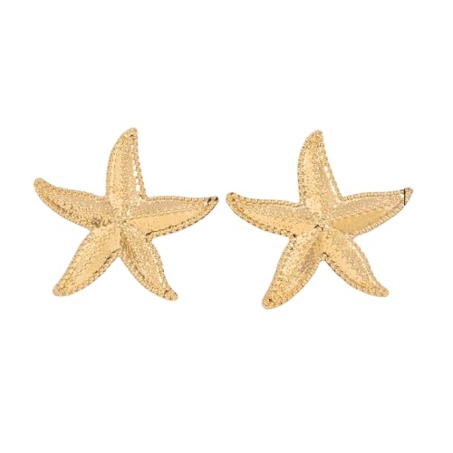 Trend ige Goldfarbe simulierte Seestern Ohr stecker Ohrringe für Frauen Exquisite kleine Stern Ohrring Sommer Strand Täglich Schmuck von Generisch