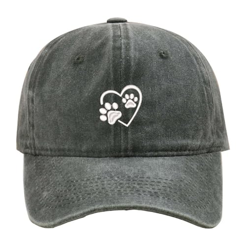 Trendige Baseball Caps für Sport Freizeit Unisex Verstellbare Mütze mit süßem Hundemotiv für aktive Menschen im Freien (Green, One Size) von Generisch