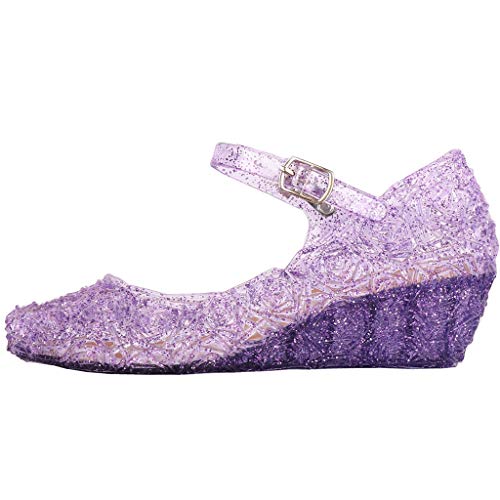 Trendy Jelly CRYSTALE Mädchen Sandalen mit Keilabsatz - Kinder Sommerschuhe für Mädchen Mode & Komfort, violett, 27 EU Trendy Jelly CRYSTALE Mädchen Sandalen mit Keilabsatz - Kinder Sommerschuhe für Mädchen Mode & Komfort, violett, 27 EU von Generisch