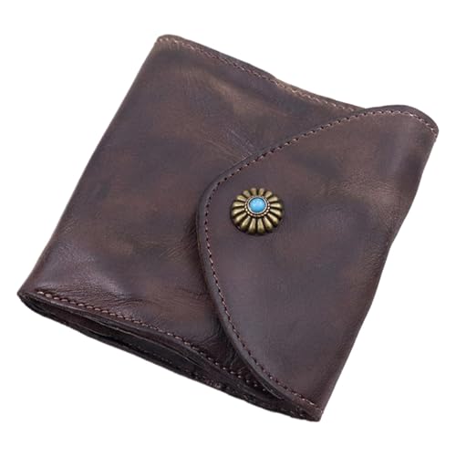 Tri Fold Wallets for Men - Leather Wallets for Men | Trifold Wallet | Leather Card Holder | Pu Leather Credit Card Wallet with Compartments and Slots | Trifold Money Purse | Change Wallet for Hiking von Generisch