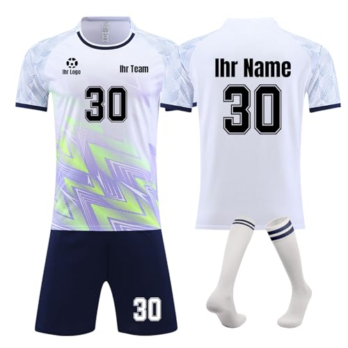 Trikot mit Eigenem Namen Kinder Personalisierte Trikots Kinder Fußball Trikots Shorts Socken Set Herren Trainingsanzug Kinder Jungen Trikot Erwachsene Trikot mit Eigenem Namen Kinder Personalisierte Trikots Kinder Fußball Trikots Shorts Socken Set Herren Trainingsanzug Kinder Jungen Trikot Erwachsene von Generisch