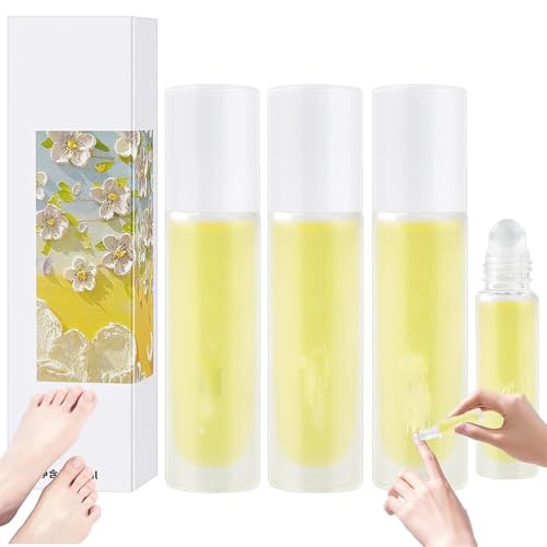 Triple Plant Hand and Foot Essence Oil, Feuchtigkeitsspendendes Rolling Ball Beruhigendes und handpflegendes Essenzöl, Rehydrieren und Befeuchten von Händen und Füßen (3pcs) von Generisch