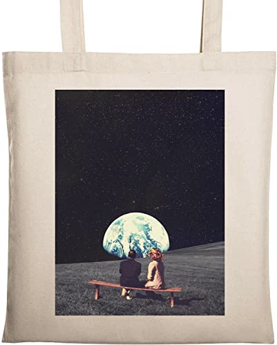 Trippy Psychedelische Weltraumreise, Retro-Stil, Poster, Erde, natürliche ökologische Baumwolle, Beige Trippy Psychedelische Weltraumreise, Retro-Stil, Poster, Erde, natürliche ökologische Baumwolle, Beige von Generisch