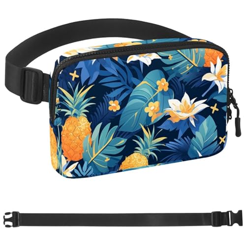 Tropical Pineapple-895 Crossbody-Bauchtasche für Damen und Herren, Gürteltasche für Reisen, Freizeit, Wandern, Radfahren, mehrfarbig, 4 x 23 x 15 cm, mehrfarbig, 1.5x9.0x5.9in/4x23x15cm von Generisch