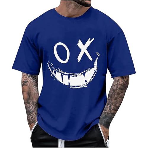 Tshirt Herren Kurzarm Rundhals T-Shirt Lustig Druck Oversize Sommershirt Trend Bunt Graffiti Sportshirt Mode Hip Hop Streetwear Lässige Halbarm Tshirts Bequeme Baumwolle Oberteile Tshirt Herren Kurzarm Rundhals T-Shirt Lustig Druck Oversize Sommershirt Trend Bunt Graffiti Sportshirt Mode Hip Hop Streetwear Lässige Halbarm Tshirts Bequeme Baumwolle Oberteile von Generisch