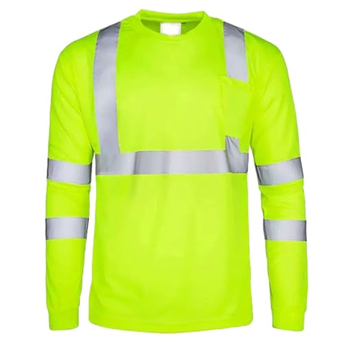 Tshirt Orange, Warn Tshirt Herren Poloshirt Neon Hemd Orange Arbeits Warnweste Baumwolle T Shirt Arbeit & Sicherheit Warnkleidung Warnschutz Arbeitsshirts Kariertes Arbeitshemd von Generisch