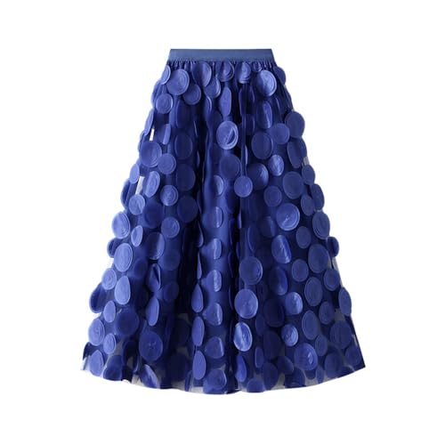 Tüllrock Damen 3D Polka Dot Faltenrock Mesh Flowy Geburtstag Hochzeitsfeier Einfarbig Lang Rock Festliche Karneval Kostüm Pinker Rock Tüllrock Damen 3D Polka Dot Faltenrock Mesh Flowy Geburtstag Hochzeitsfeier Einfarbig Lang Rock Festliche Karneval Kostüm Pinker Rock von Generisch