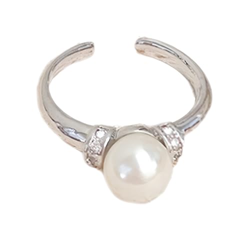 Türkische Ringe Herren With Zircon Wind Open Ring Ice Design Light High End Feeling Ring For Women Trikot Ringen (C, A) von Generisch