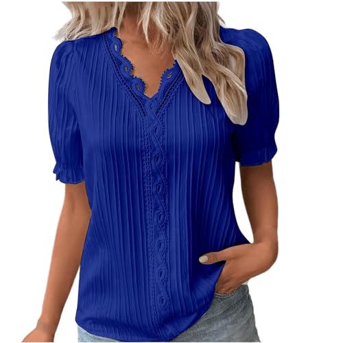 Tunika Damen Primeday 2025 Angebote Tshirt V Ausschnitt Elegante Oberteile Spitzen Sommer Bluse Tops Für Frauen Kurzarm T-Shirts Lässige Basic Tops Tunika Oberteil Sale Angebote Tunika Damen Primeday 2025 Angebote Tshirt V Ausschnitt Elegante Oberteile Spitzen Sommer Bluse Tops Für Frauen Kurzarm T-Shirts Lässige Basic Tops Tunika Oberteil Sale Angebote von Generisch
