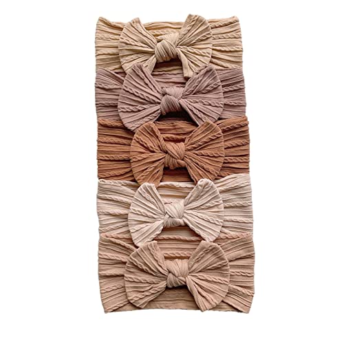 Turban-Stirnband für Damen, weiches Nylon-Stirnband, 5-teiliges Set, Schleife, elastisches Stirnband, Hautpflege, nachhaltiges Make-up, lässige Stirnbänder Turban-Stirnband für Damen, weiches Nylon-Stirnband, 5-teiliges Set, Schleife, elastisches Stirnband, Hautpflege, nachhaltiges Make-up, lässige Stirnbänder von Generisch